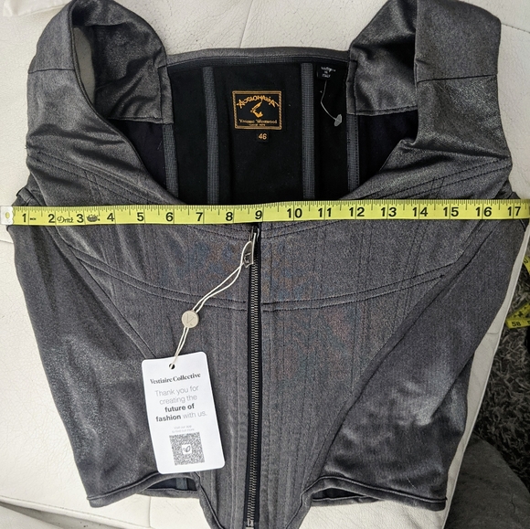 Vivienne Westwood Anglomania Vintage Bustier Y2K Corset Top NWOT Size 46IT - Picture 7 of 9